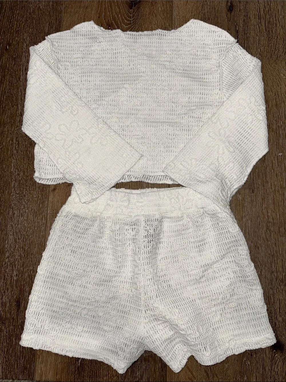 Ava and Yelly Swim Crocheted Two-Piece Cover Up